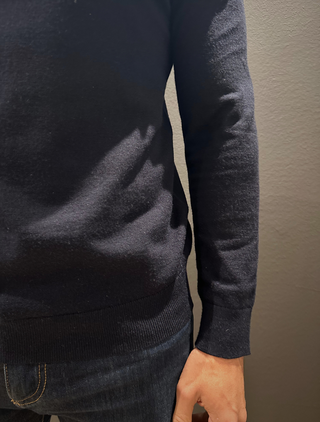 Woven Sweater with Half-Zip